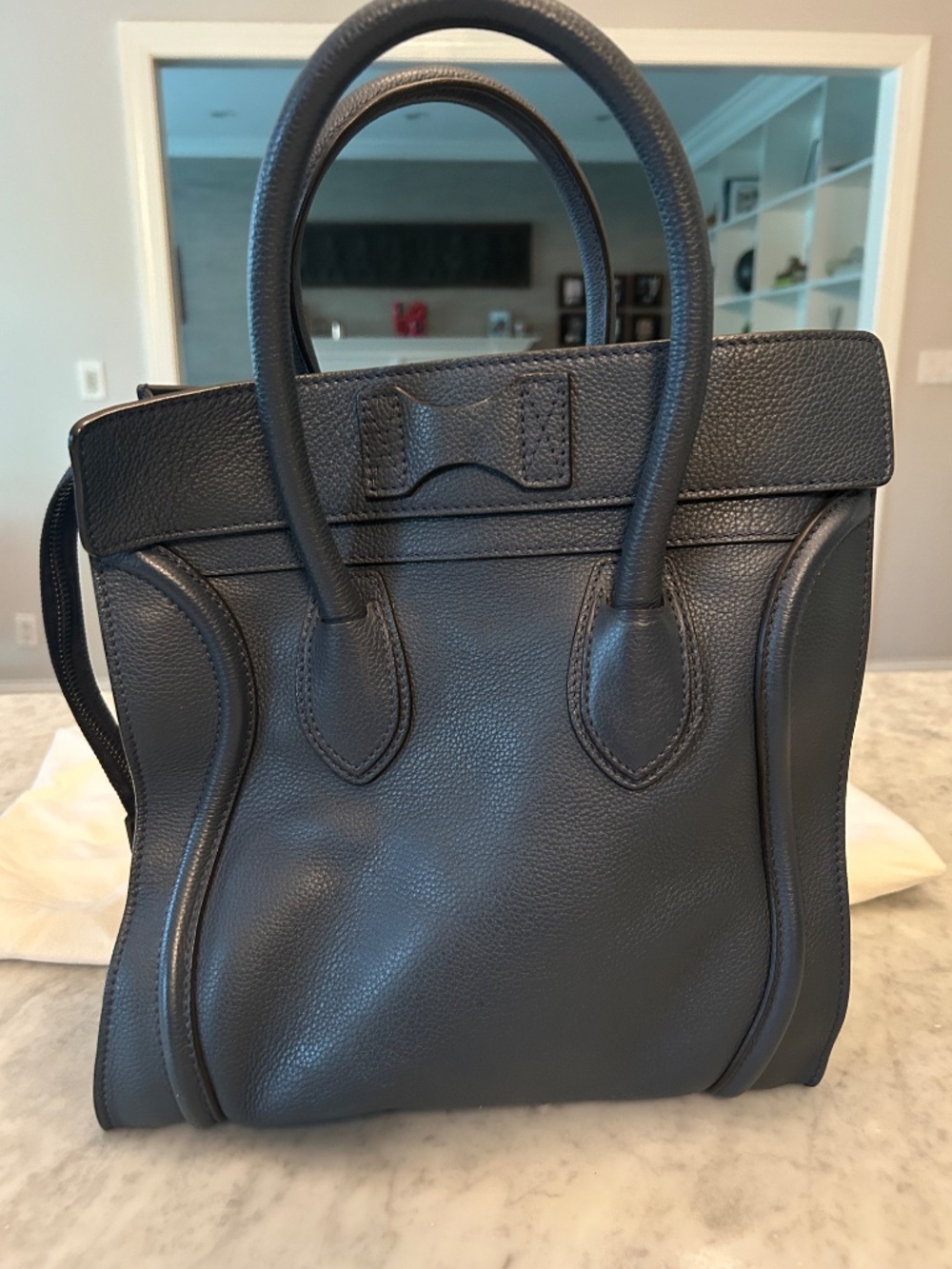 CÉLINE Mini Luggage Tote in Gray, Phoebe Philo Era, Like New, Authentic - Picture 9 of 13